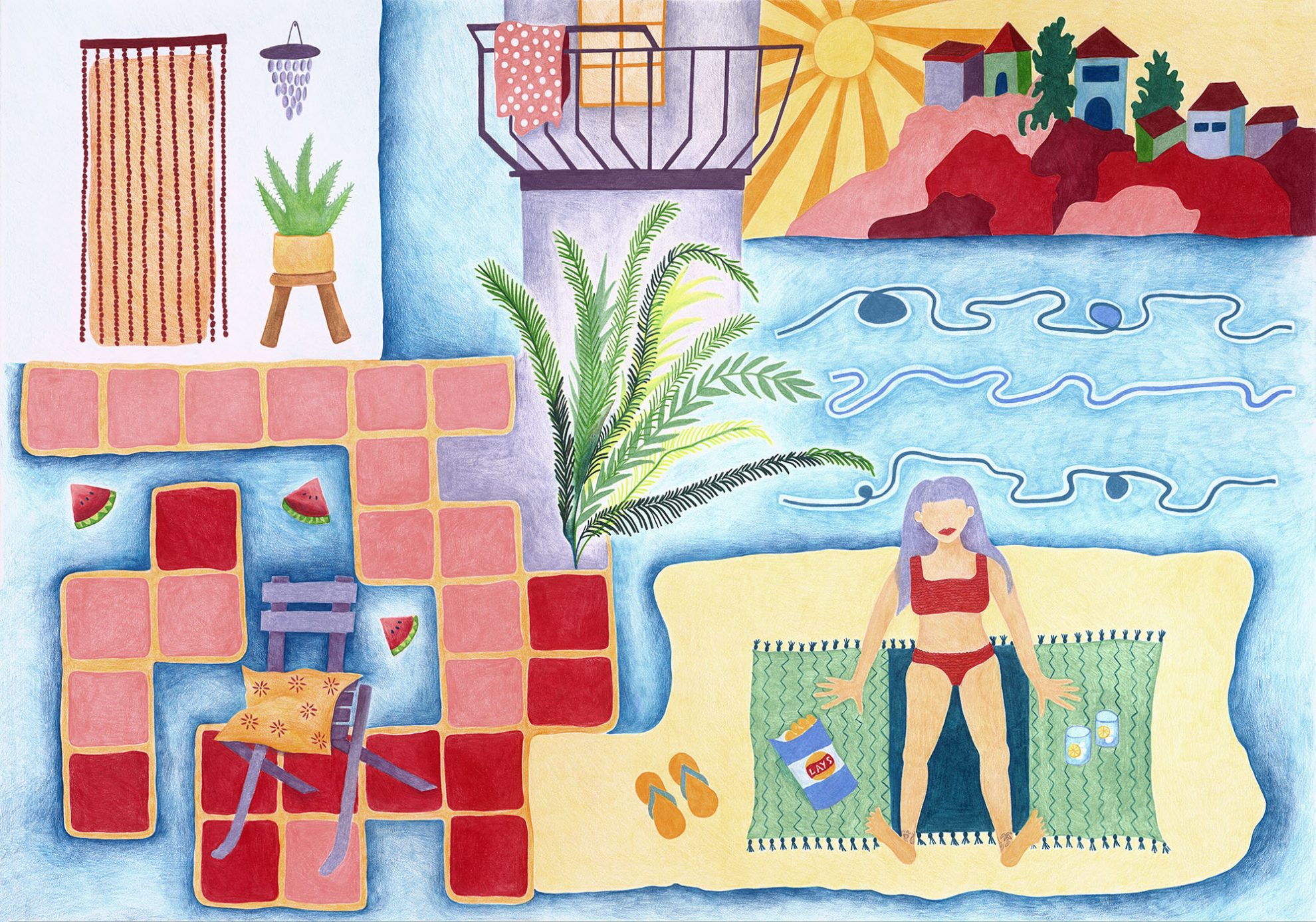 Ruth Cassidy, Mary’s Palm Tree Ankle Tattoo